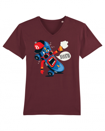 Bam Cartoon Skateboard Burgundy