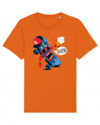 Bam Cartoon Skateboard Bright Orange