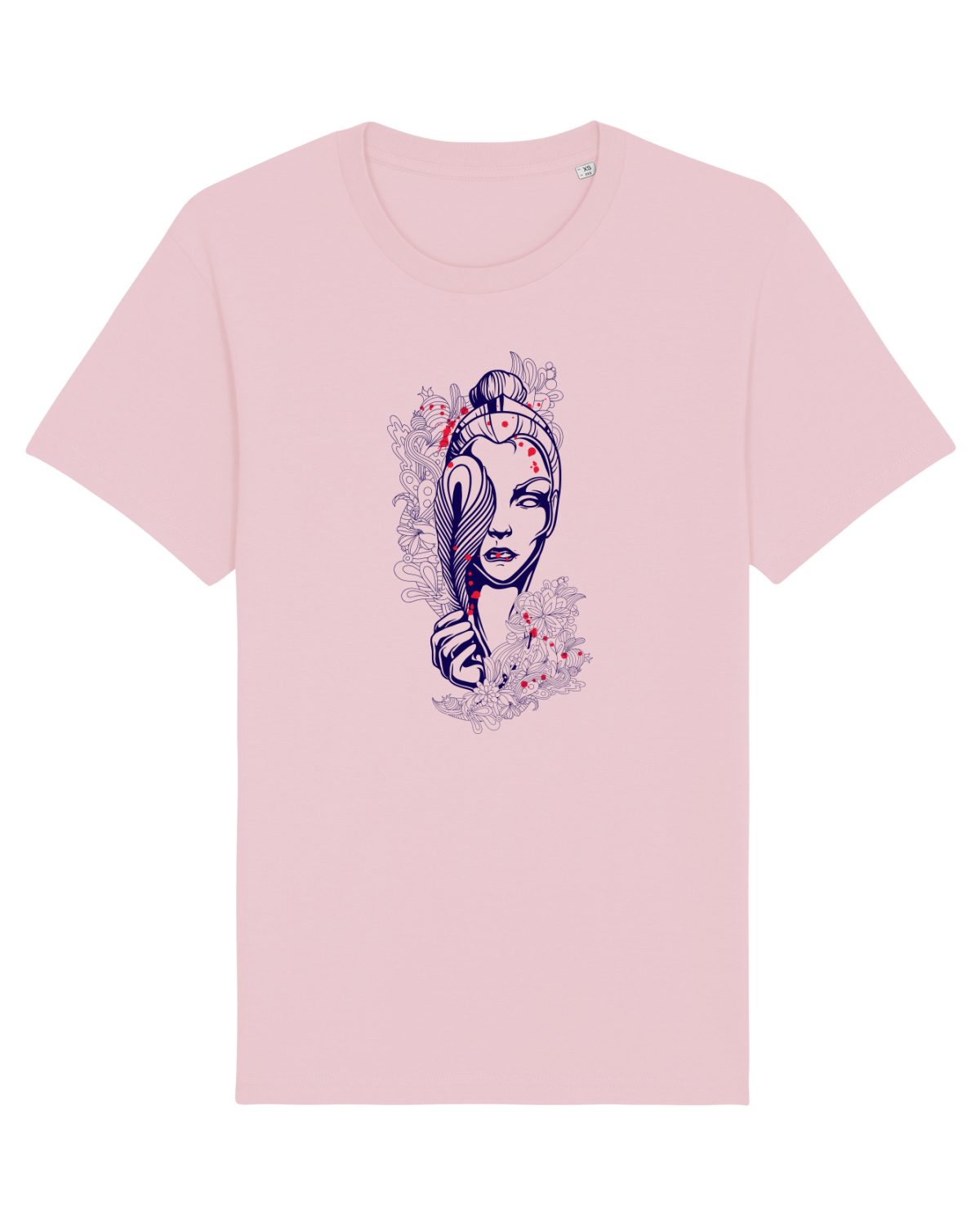 Tricou mânecă scurtă Unisex Rocker Cotton Pink