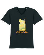 Chill and Juice Tricou mânecă scurtă guler V Bărbat Presenter