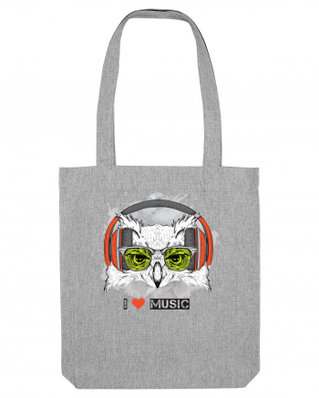 Owl Hipster Headphones Heather Grey