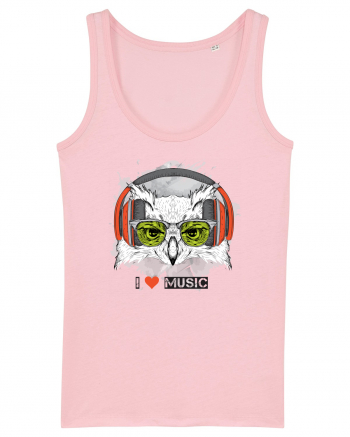 Owl Hipster Headphones Cotton Pink