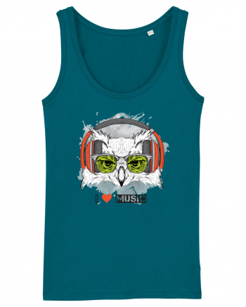 Owl Hipster Headphones Ocean Depth