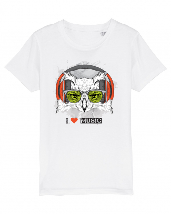 Owl Hipster Headphones White