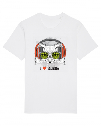 Owl Hipster Headphones White