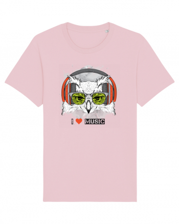 Owl Hipster Headphones Cotton Pink