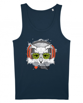 Owl Hipster Headphones Navy