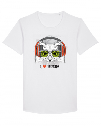 Owl Hipster Headphones White