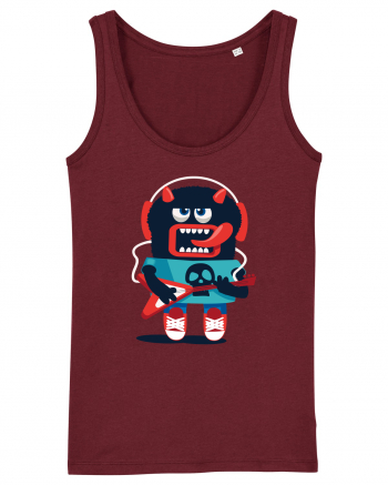 Rocker Cartoon Monster Burgundy