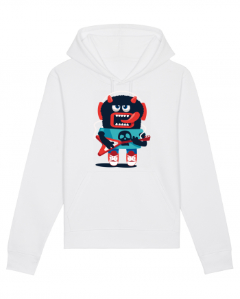 Rocker Cartoon Monster White