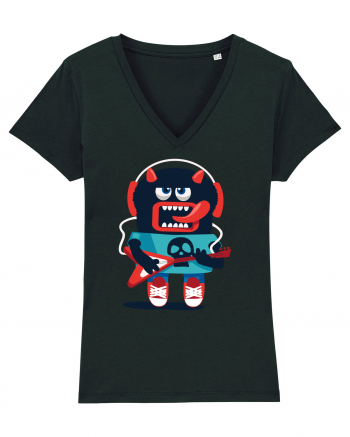 Rocker Cartoon Monster Black