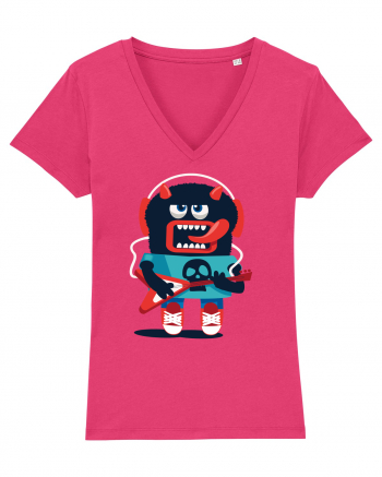 Rocker Cartoon Monster Raspberry