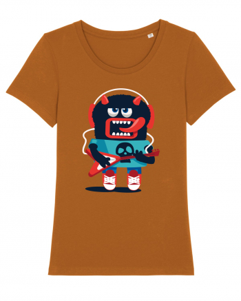 Rocker Cartoon Monster Roasted Orange