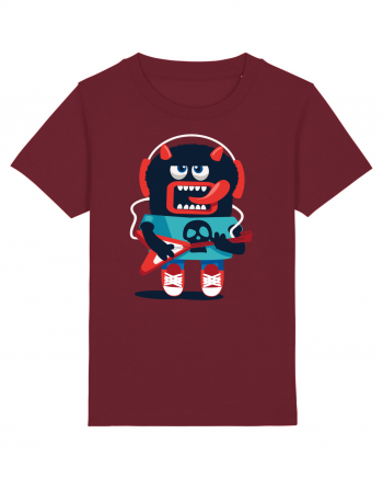 Rocker Cartoon Monster Burgundy