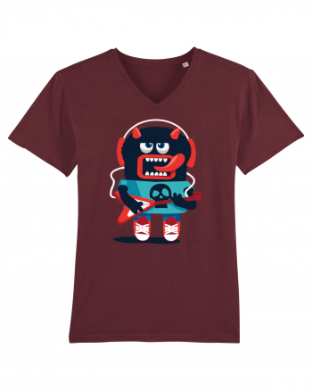 Rocker Cartoon Monster Burgundy