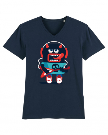 Rocker Cartoon Monster French Navy