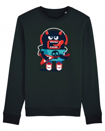 Rocker Cartoon Monster Black