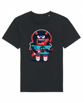 Rocker Cartoon Monster Black