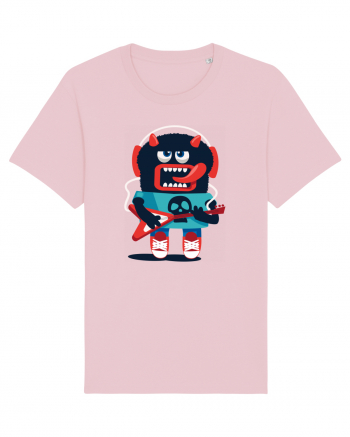 Rocker Cartoon Monster Cotton Pink