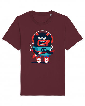 Rocker Cartoon Monster Burgundy