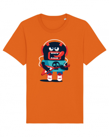 Rocker Cartoon Monster Bright Orange