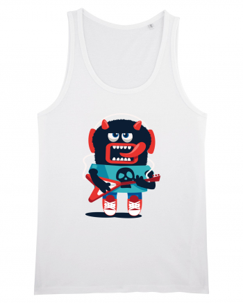 Rocker Cartoon Monster White