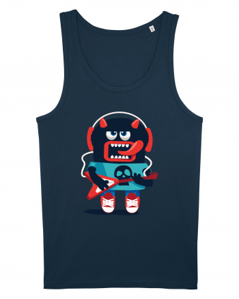 Rocker Cartoon Monster Navy