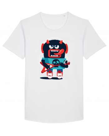 Rocker Cartoon Monster White