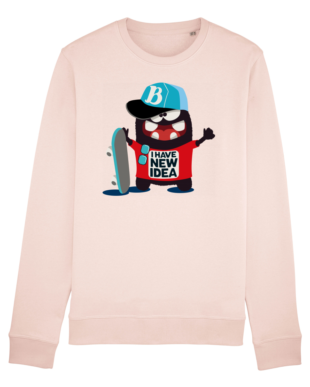 Bluză mânecă lungă Unisex Rise Candy Pink