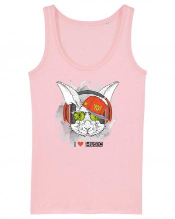 Rabbit Hipster Headphones Cotton Pink