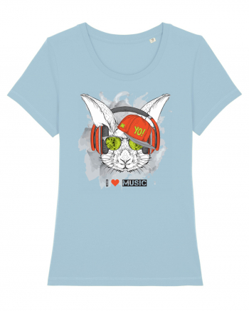 Rabbit Hipster Headphones Sky Blue