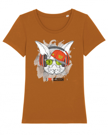 Rabbit Hipster Headphones Roasted Orange