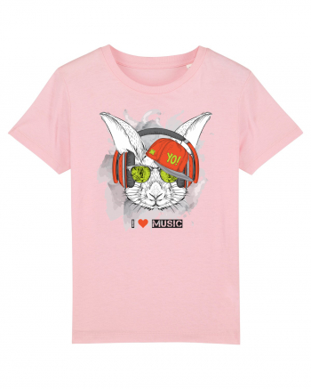 Rabbit Hipster Headphones Cotton Pink