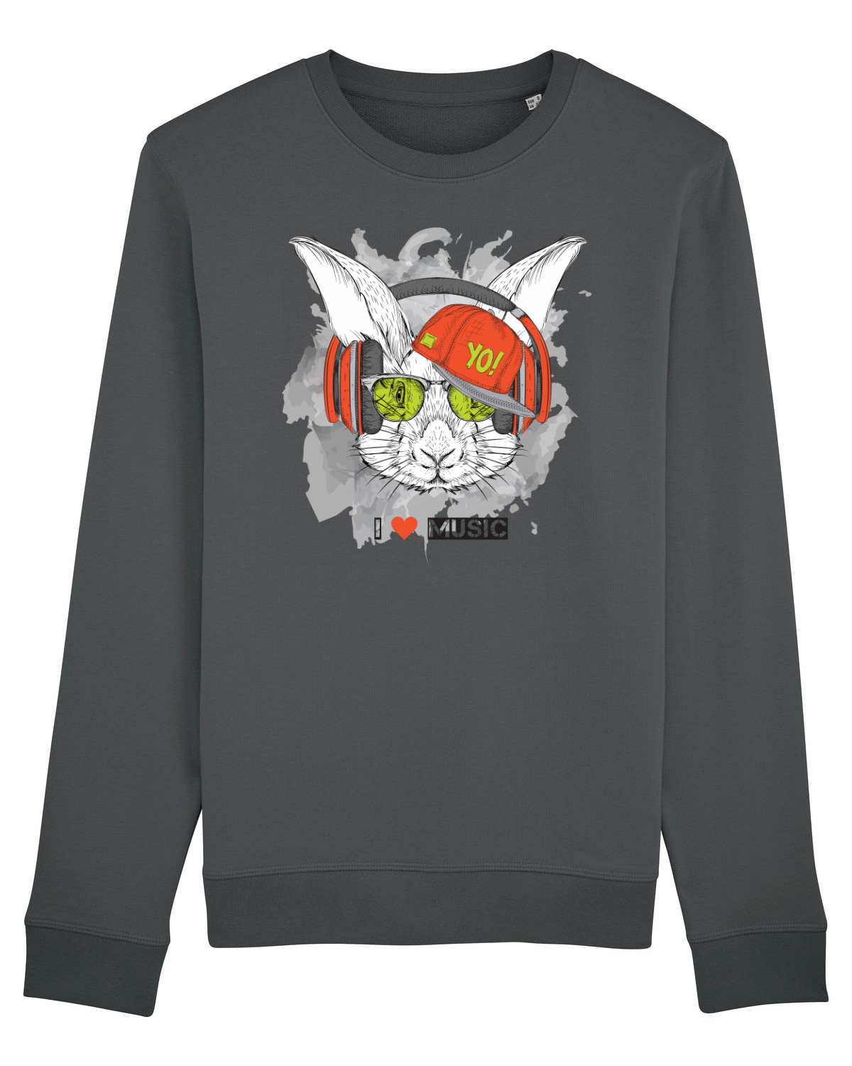 Bluză mânecă lungă Unisex Rise Anthracite