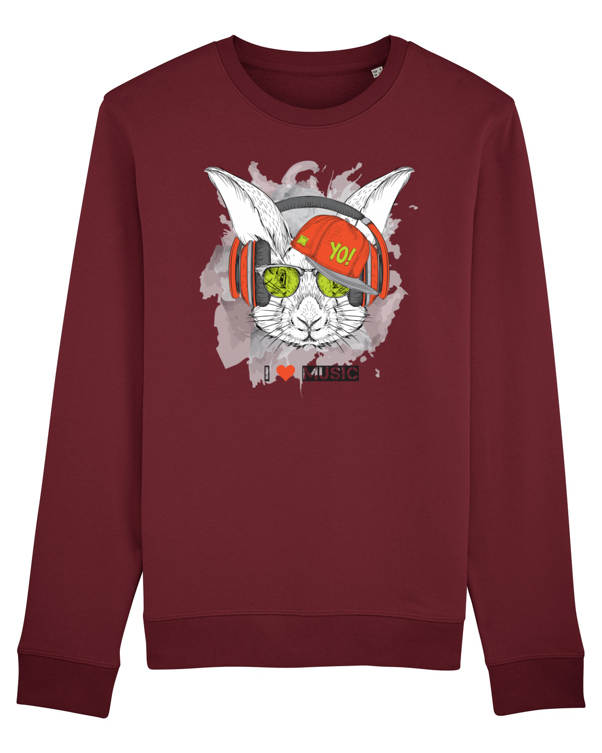 Bluză mânecă lungă Unisex Rise Burgundy