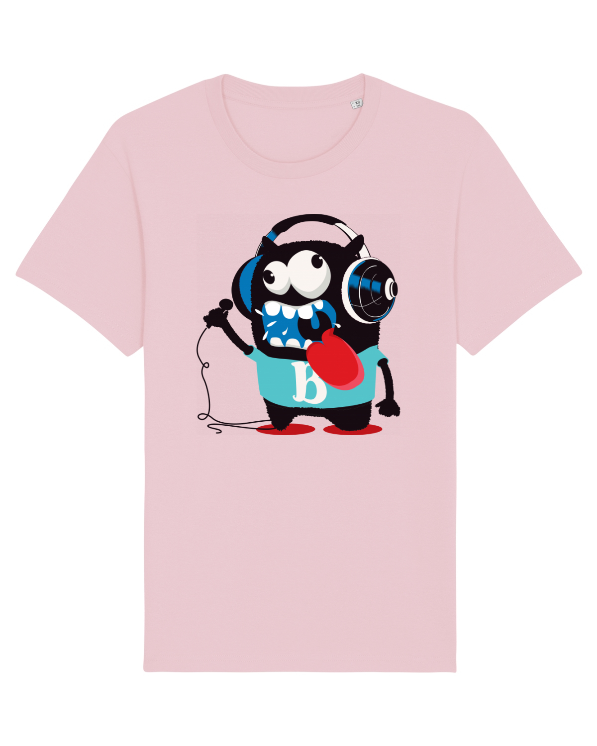 Tricou mânecă scurtă Unisex Rocker Cotton Pink