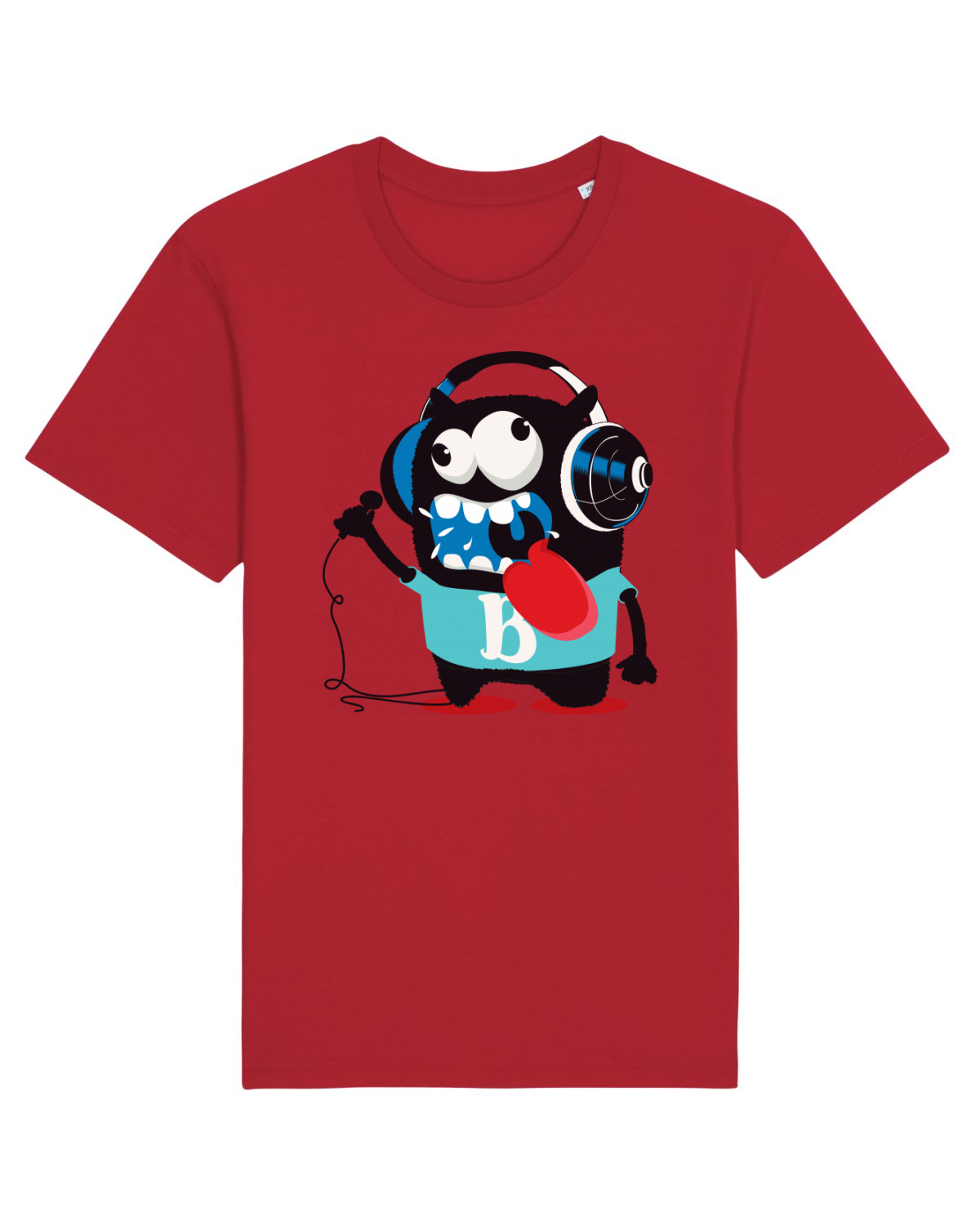 Tricou mânecă scurtă Unisex Rocker Red
