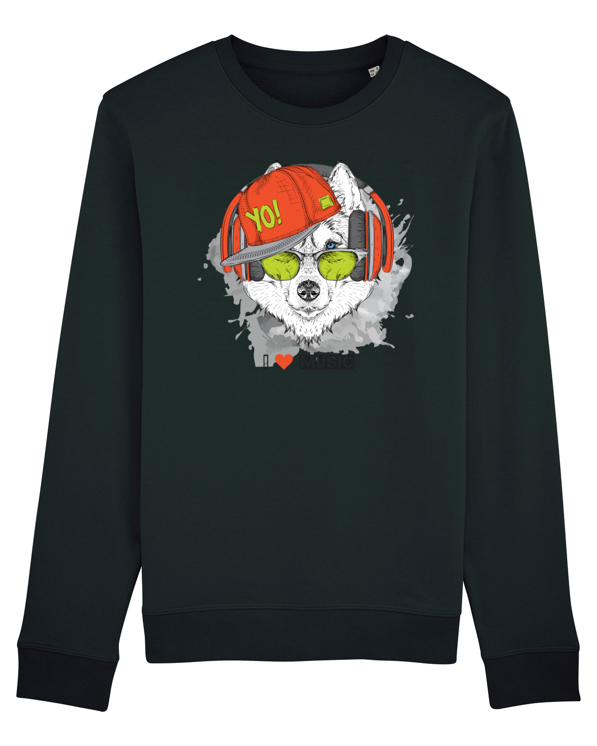 Bluză mânecă lungă Unisex Rise Black
