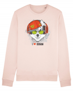 Husky Hipster Glasses Bluză mânecă lungă Unisex Rise