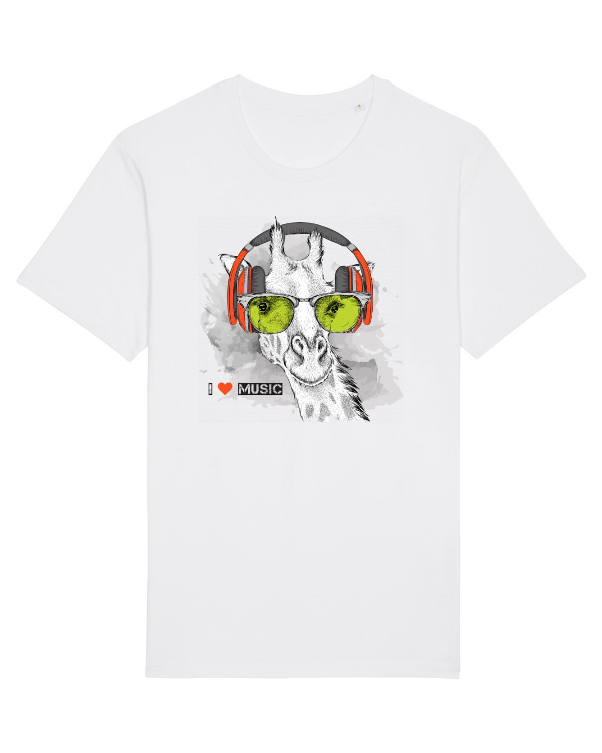 Tricou mânecă scurtă Unisex Rocker White