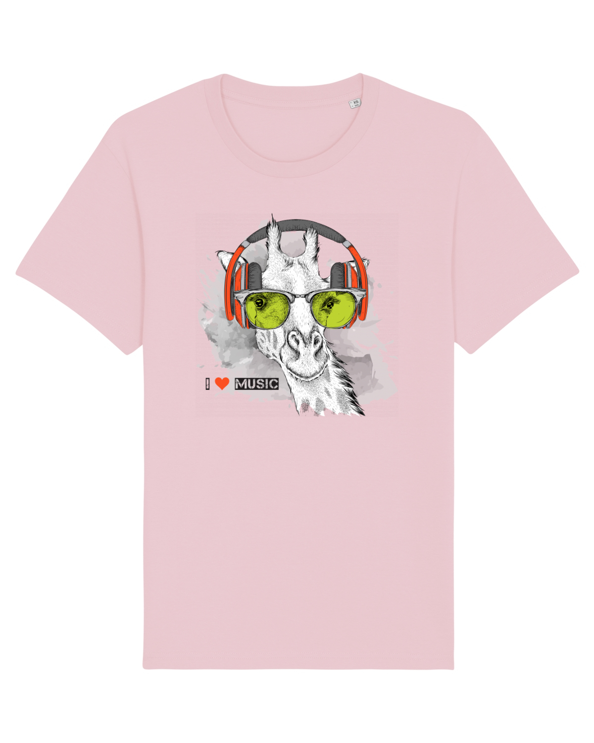 Tricou mânecă scurtă Unisex Rocker Cotton Pink