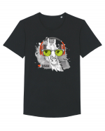I love Music Giraffe Tricou mânecă scurtă guler larg Bărbat Skater