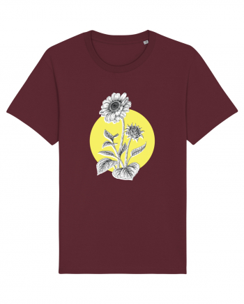 Floarea Soarelui Galben Burgundy