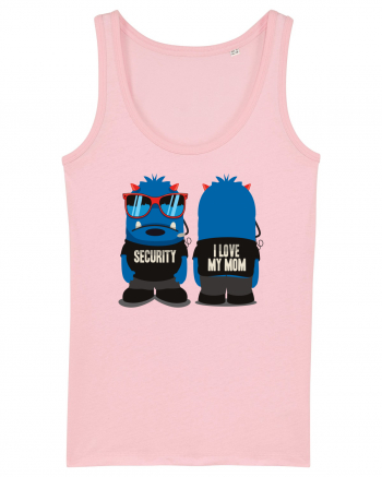 I love My Mom Monster Cotton Pink