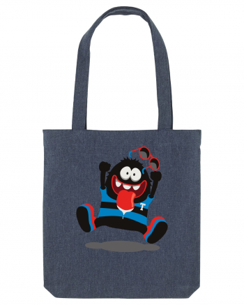 Crazy Monster Cartoon Midnight Blue