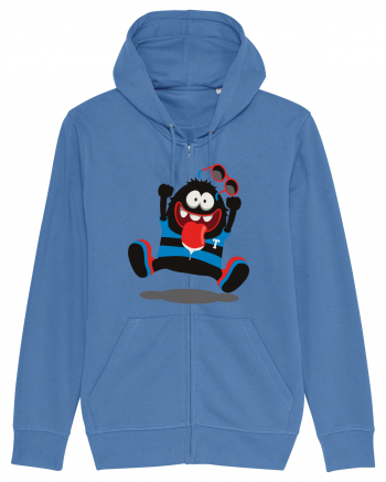 Crazy Monster Cartoon Bright Blue