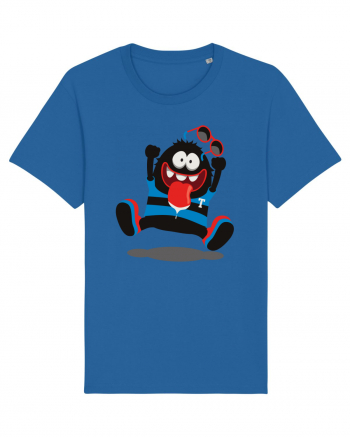 Crazy Monster Cartoon Royal Blue