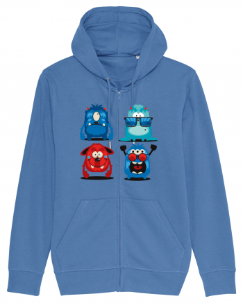 Funny Monsters Bright Blue