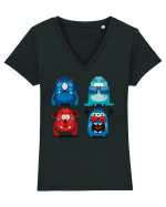 Funny Monsters Tricou mânecă scurtă guler V Damă Evoker