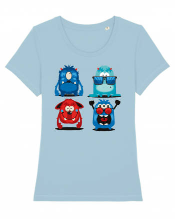 Funny Monsters Sky Blue